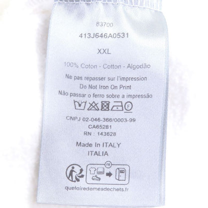 DIOR Homme 24SS 413j646a0531 Multi Logo Print Pullover Hoodie White XXL Made