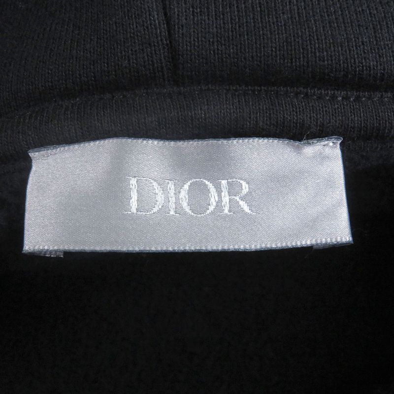 DIOR Homme 24SS 413j646a0531 Multi Logo Print Pullover Hoodie Black XXL Made