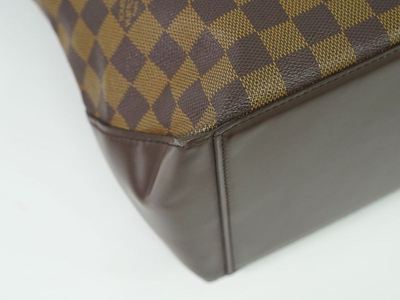 Authentic Louis Vuitton LV Cabas Mezzo Special Order Damier Ebène Shoulder Bag