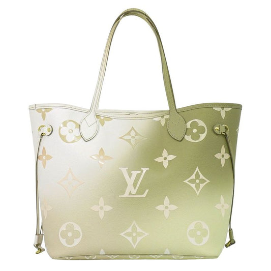 Authentic Louis Vuitton LV Neverfull MM Monogram Gradient Tote Bag Sunset Khaki
