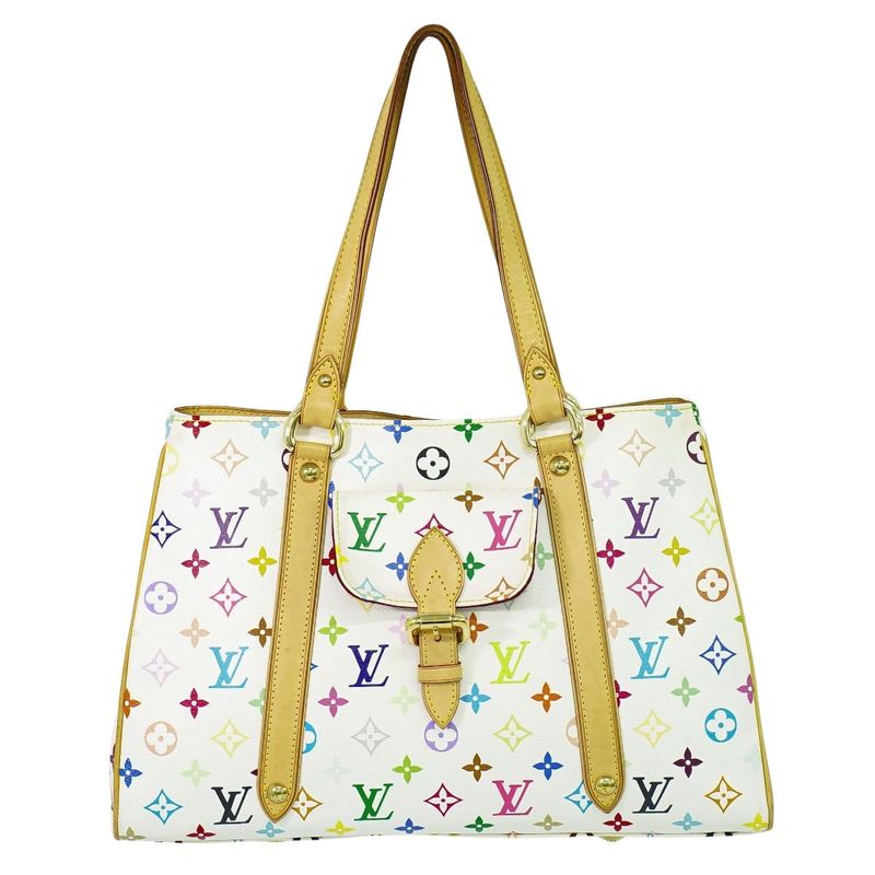 Authentic Louis Vuitton LV Aurelia MM Monogram Multicolor Shoulder Bag Tote Bag