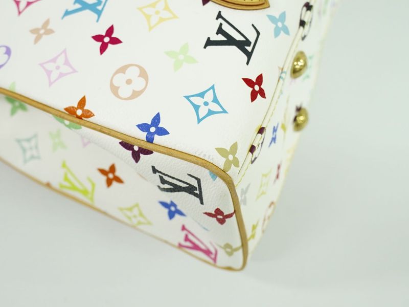 Authentic Louis Vuitton LV Aurelia MM Monogram Multicolor Shoulder Bag Tote Bag