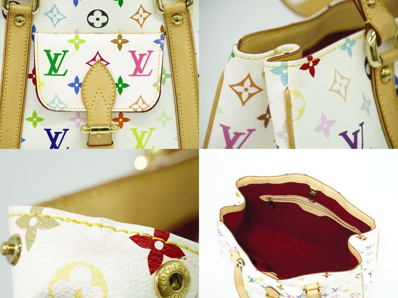 Authentic Louis Vuitton LV Aurelia MM Monogram Multicolor Shoulder Bag Tote Bag