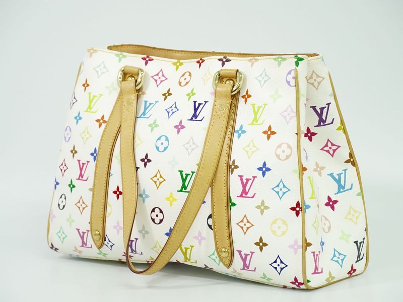 Authentic Louis Vuitton LV Aurelia MM Monogram Multicolor Shoulder Bag Tote Bag