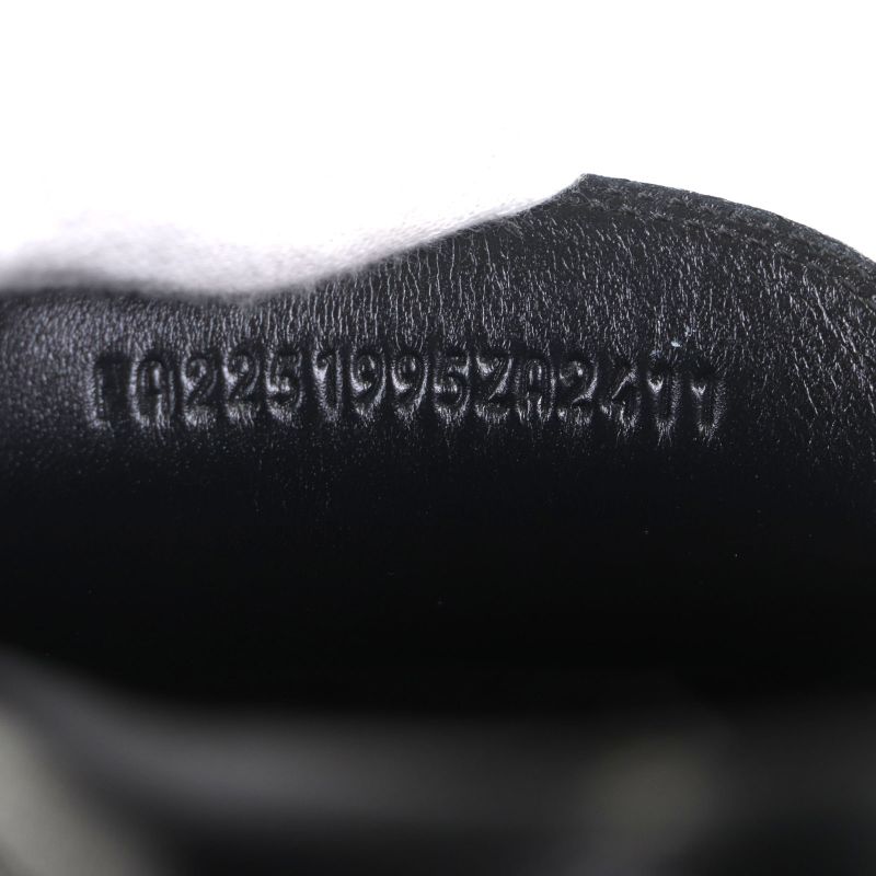 Hermes Chevre Calf Leather Carlo Constance Moccasin Loafers Black White 40