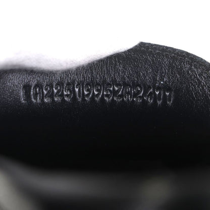 Hermes Chevre Calf Leather Carlo Constance Moccasin Loafers Black White 40