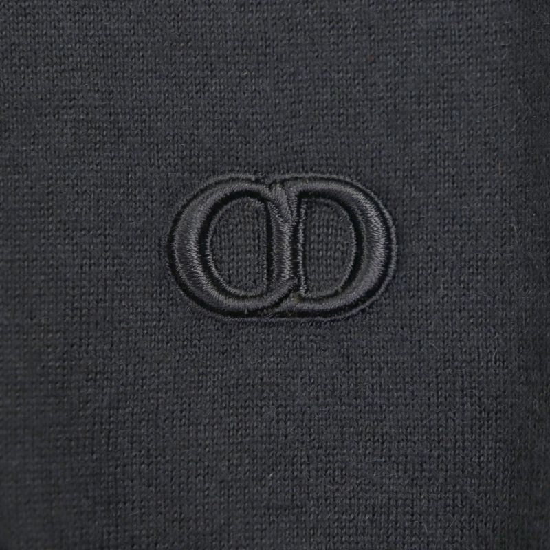  DIOR Homme 113m647at220 100% Cashmere CD Logo Embroidery Crew Neck Pullover