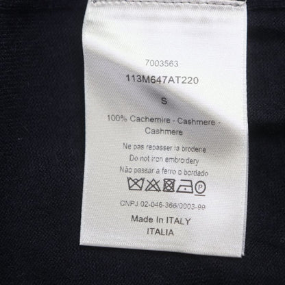  DIOR Homme 113m647at220 100% Cashmere CD Logo Embroidery Crew Neck Pullover