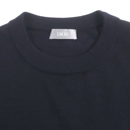  DIOR Homme 113m647at220 100% Cashmere CD Logo Embroidery Crew Neck Pullover