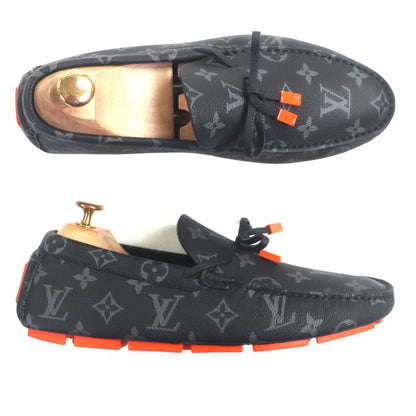  Louis Vuitton 2022 1aaf2w Driver Line Monogram Eclipse Driving Shoes Black 6