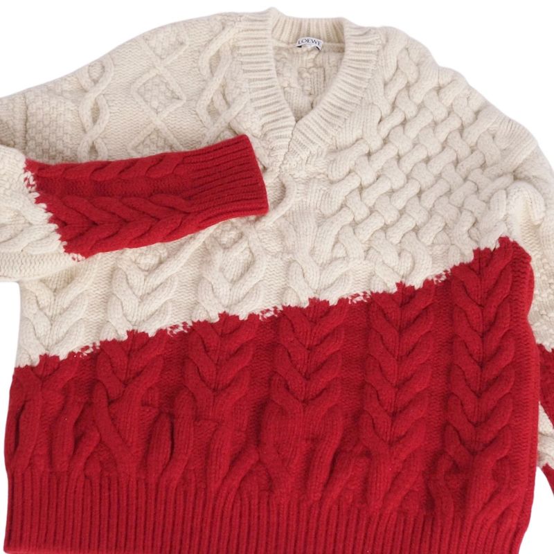 Loewe Knit Sweater Long Sleeve Long Sleeve Wool Top