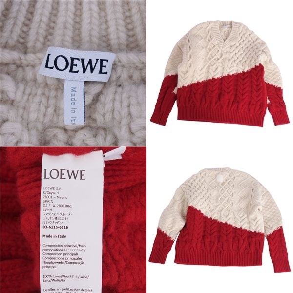 Loewe Knit Sweater Long Sleeve Long Sleeve Wool Top