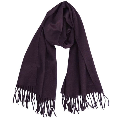 Hermes Scarf Shawl Fringe 100% Cashmere Les