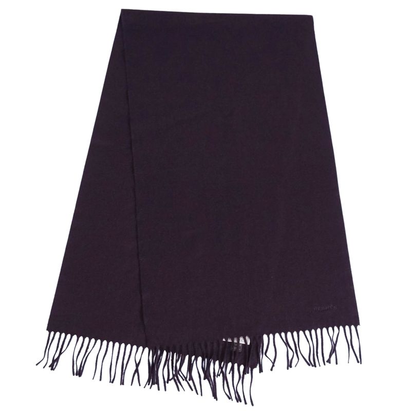 Hermes Scarf Shawl Fringe 100% Cashmere Les