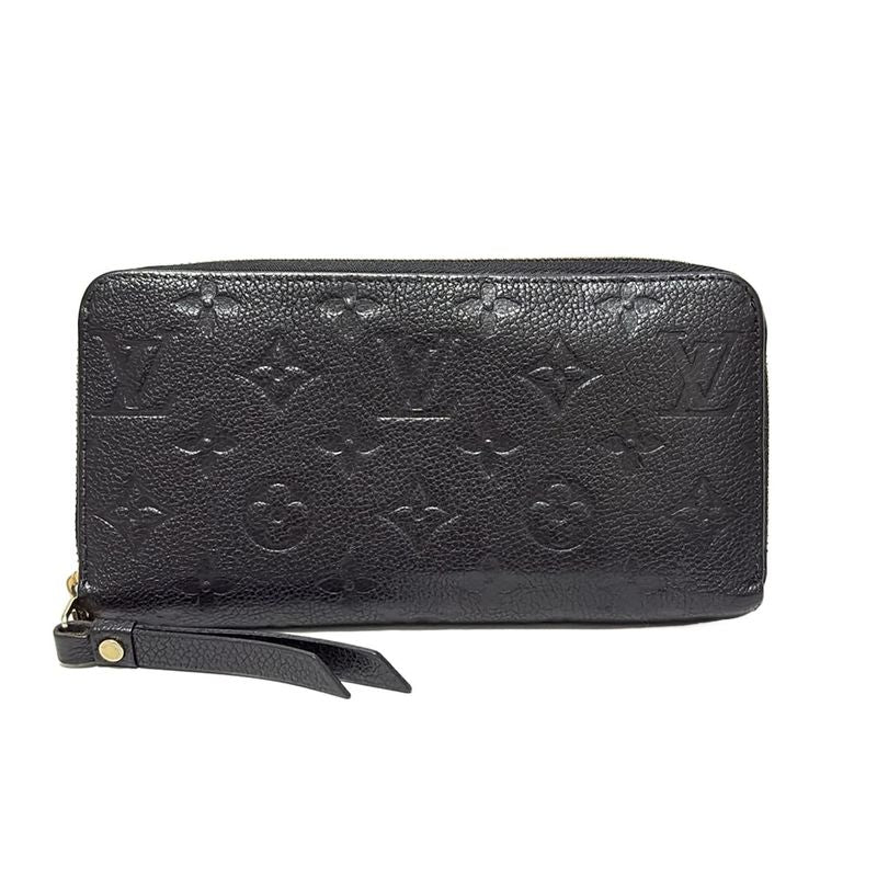 Louis Vuitton Monogram Empreinte Zippy Wallet M60571 Noir Black Round Zipper