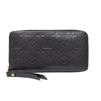 Louis Vuitton Monogram Empreinte Zippy Wallet M60571 Noir Black Round Zipper