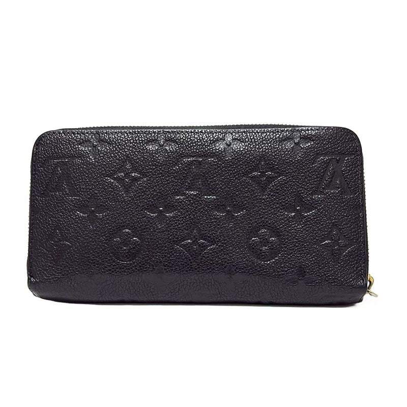 Louis Vuitton Monogram Empreinte Zippy Wallet M60571 Noir Black Round Zipper