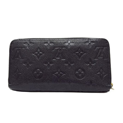 Louis Vuitton Monogram Empreinte Zippy Wallet M60571 Noir Black Round Zipper