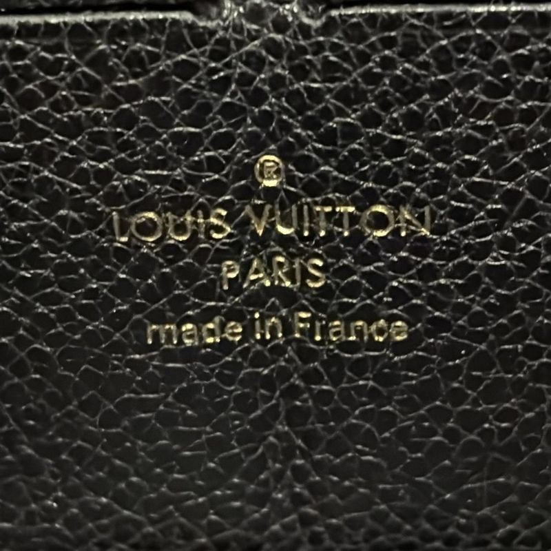 Louis Vuitton Monogram Empreinte Zippy Wallet M60571 Noir Black Round Zipper