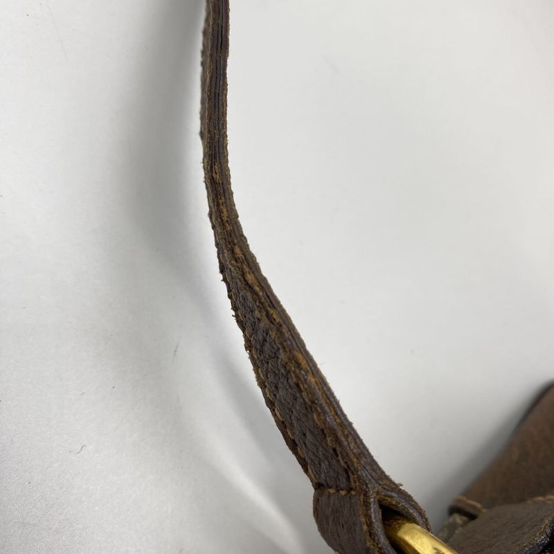 Gucci Old Gucci 001 115 GG Supreme Sherry Shoulder Bag PVC Brown Vintage Men