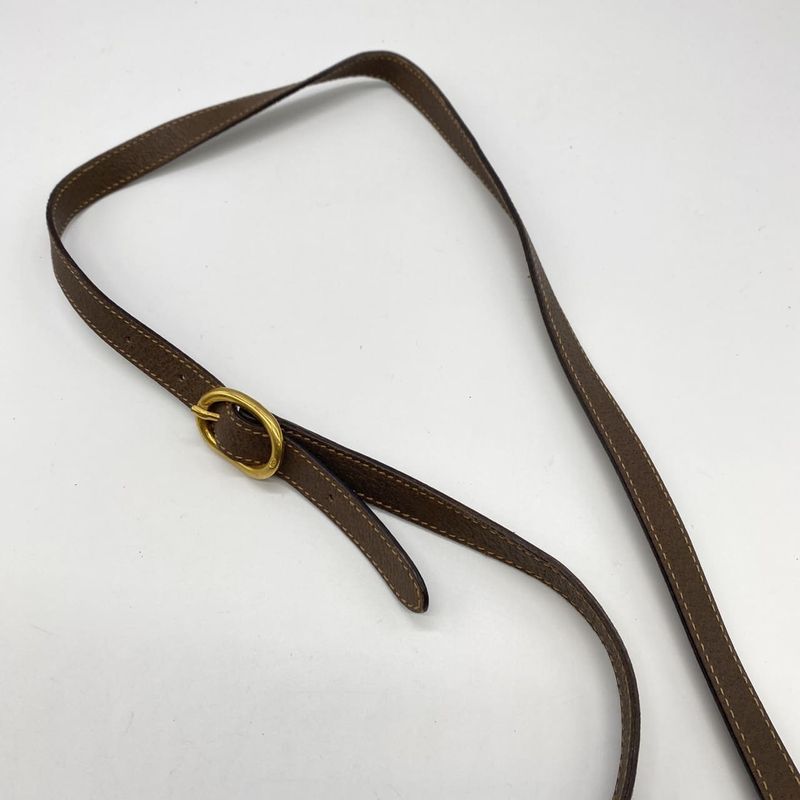 Gucci Old Gucci 001 115 GG Supreme Sherry Shoulder Bag PVC Brown Vintage Men