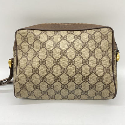 Gucci Old Gucci 001 115 GG Supreme Sherry Shoulder Bag PVC Brown Vintage Men