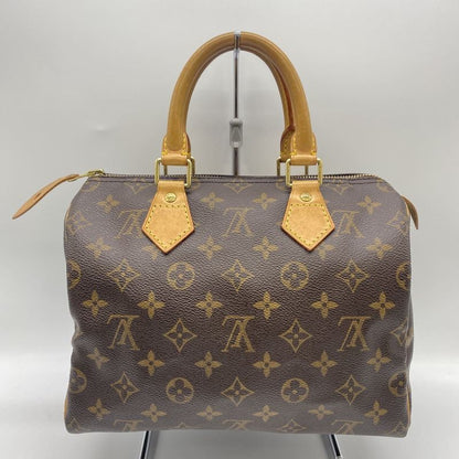 Louis Vuitton M41528 Speedy 25 Handbag Mini Boston Monogram Brown Men Women