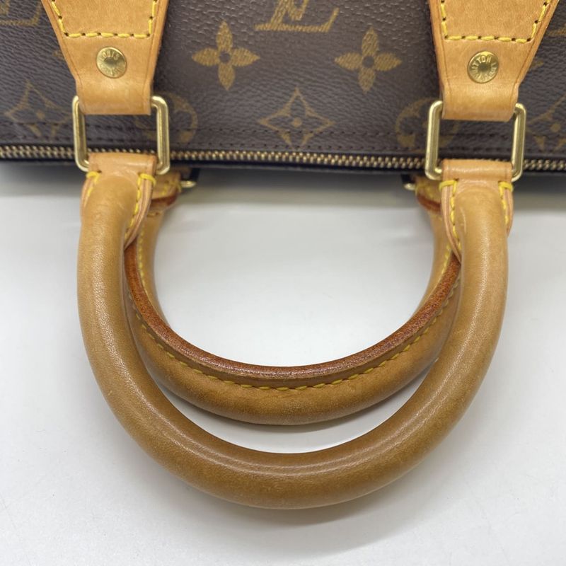 Louis Vuitton M41528 Speedy 25 Handbag Mini Boston Monogram Brown Men Women