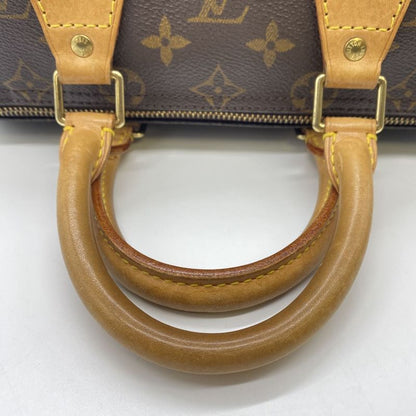 Louis Vuitton M41528 Speedy 25 Handbag Mini Boston Monogram Brown Men Women