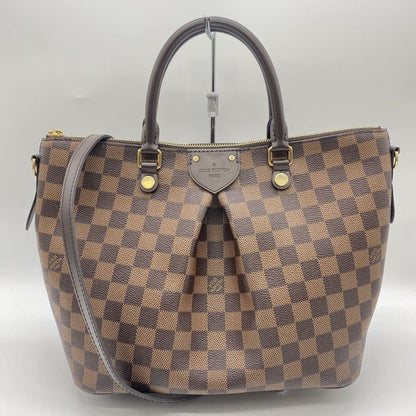 Louis Vuitton N41546 Damier Sienna MM Handbag Tote Bag Shoulder 2way Damier