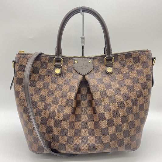 Louis Vuitton N41546 Damier Sienna MM Handbag Tote Bag Shoulder 2way Damier