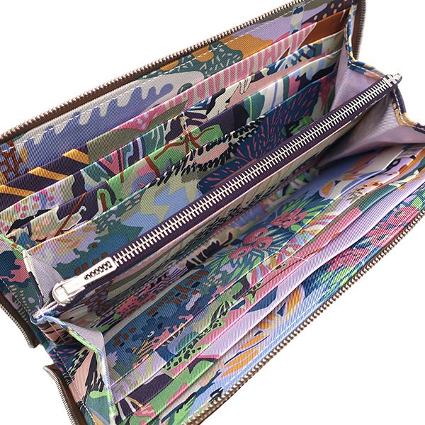 Hermes Long Wallet Azap Long Silkyne Vaux Epson Gold Silver Hardware Unused