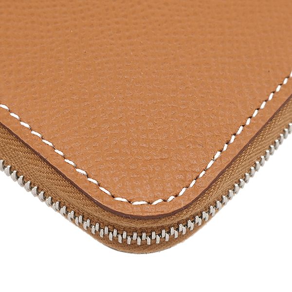 Hermes Long Wallet Azap Long Silkyne Vaux Epson Gold Silver Hardware Unused