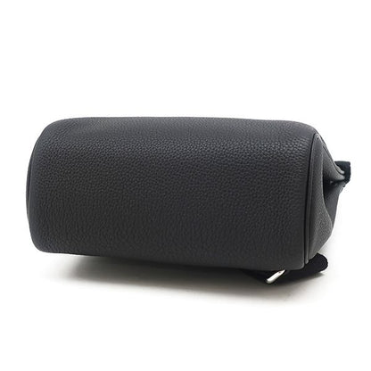 Hermes Body Bag Kelly Accad PM Togo Black Silver Hardware Black Shoulder