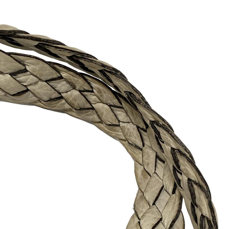 Gucci Tote Bag GG Patternbamboo 232947 Beige Dark Brown And Ivory Leather