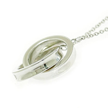 Tiffany & Co Silver 1837 Interlocking Circle Necklace 5.0g 925 Engraved 491788