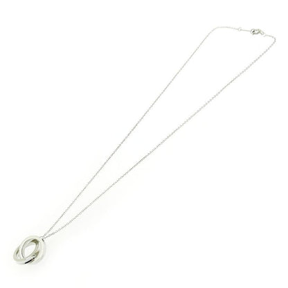 Tiffany & Co Silver 1837 Interlocking Circle Necklace 5.0g 925 Engraved 491788