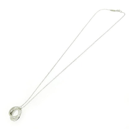 Tiffany & Co Silver 1837 Interlocking Circle Necklace 5.0g 925 Engraved 491788