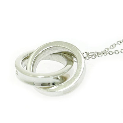 Tiffany & Co Silver 1837 Interlocking Circle Necklace 5.0g 925 Engraved 491788