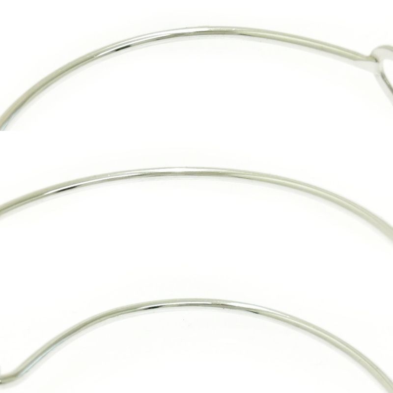 Tiffany & Co Silver Gold Triple Open Heart Bangle 7.7g 925 750 Engraved 493499