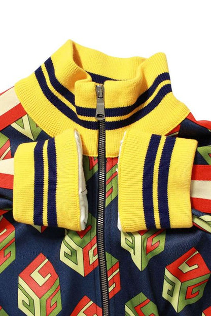 Gucci 475359-x5u15 GG Wallpaper Technical Jersey Blouson Men's M