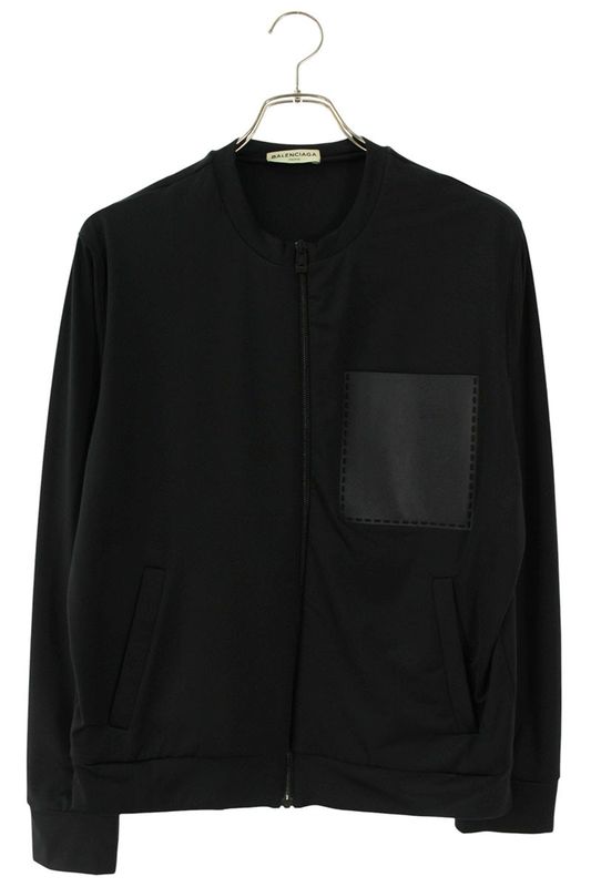 Balenciaga 412907 Tqk21 No Collar Zip-up Blouson Men's XS