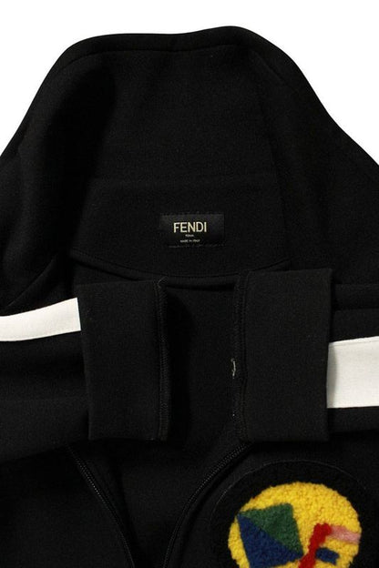 Fendi Fy0848 SJQ Logo Wappen Track Jacket Blouson Men's 44