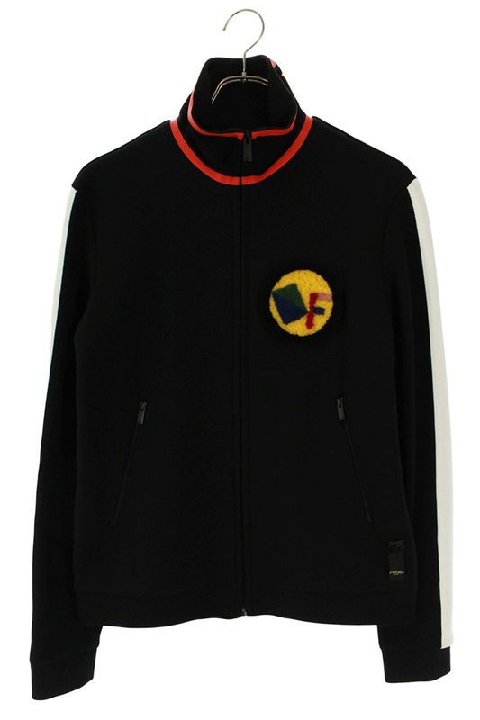 Fendi Fy0848 SJQ Logo Wappen Track Jacket Blouson Men's 44