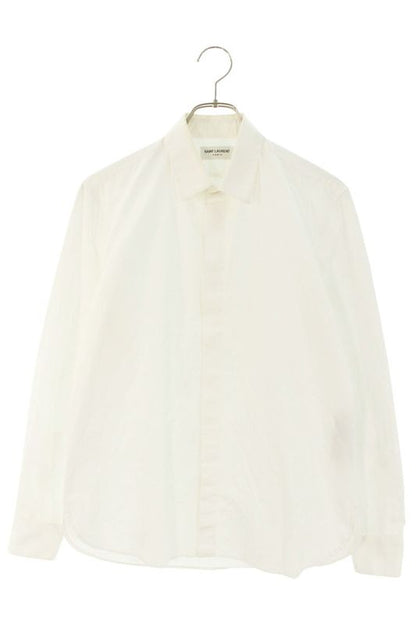 Saint Laurent Paris 564269 Y217w Plain Long Sleeve Shirt Men 37