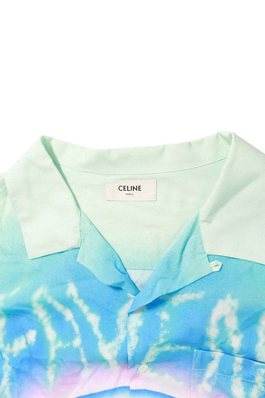 Celine """" 2c517357q Multicolor Short Sleeve Shirt Men's 40