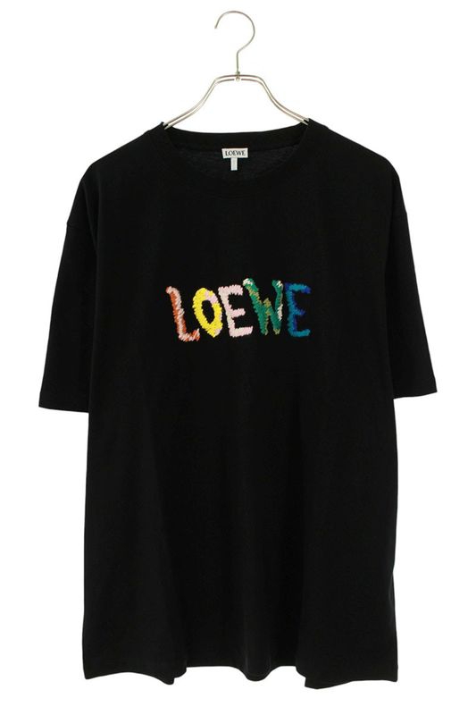Loewe H526y22xbf Multicolor Logo Embroidery T-shirt Men's XL