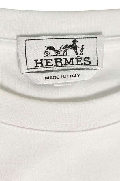 Hermes H567810ha H Logo Leather Patch T-shirt Men's XL