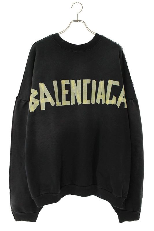 Balenciaga 24SS 791614 Tqvq7 Double Front Crewneck Sweatshirt Men's M