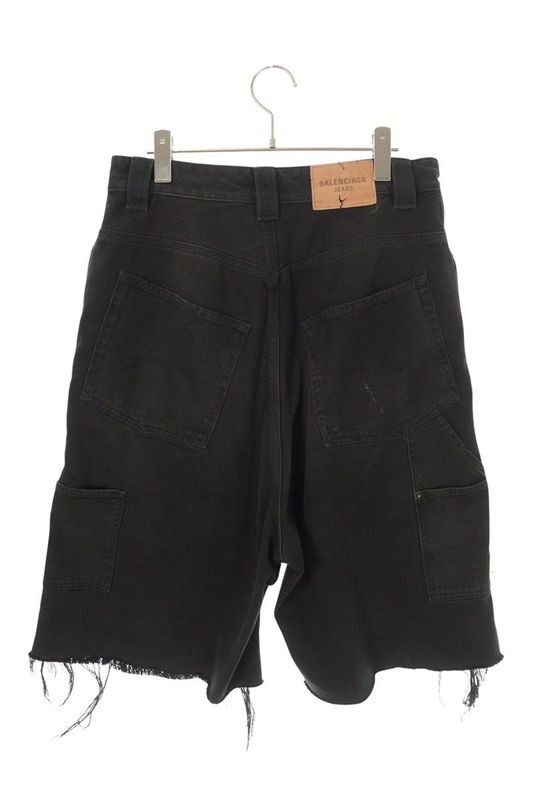 Balenciaga 838669 Tswb7 Ripped Off Half Pants Men's XS